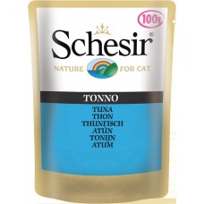 Schesir Tuna ТУНЕЦ влажный корм консервы для кошек пауч 100 г (751010)